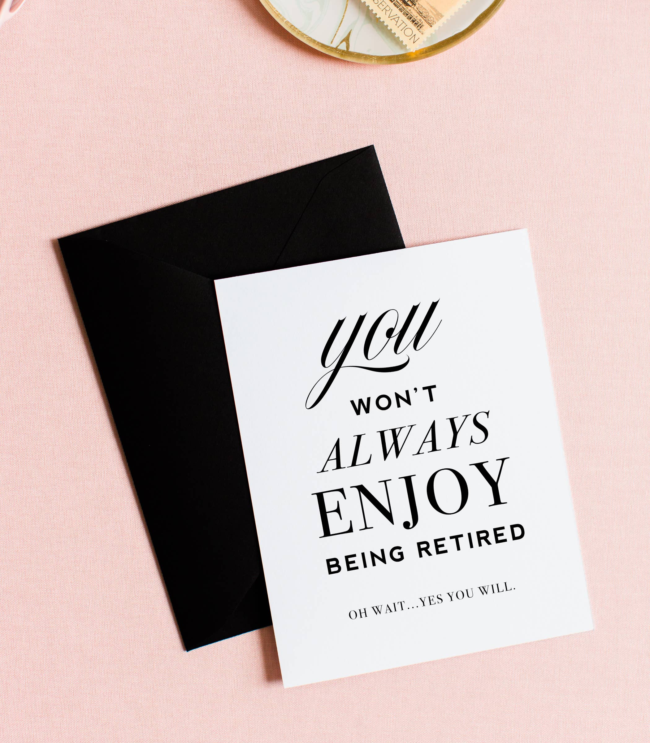 Kitty Meow Boutique - Wholesale Retirement Card - Enjoy Retirement, Funny Retirement Greeting Card1