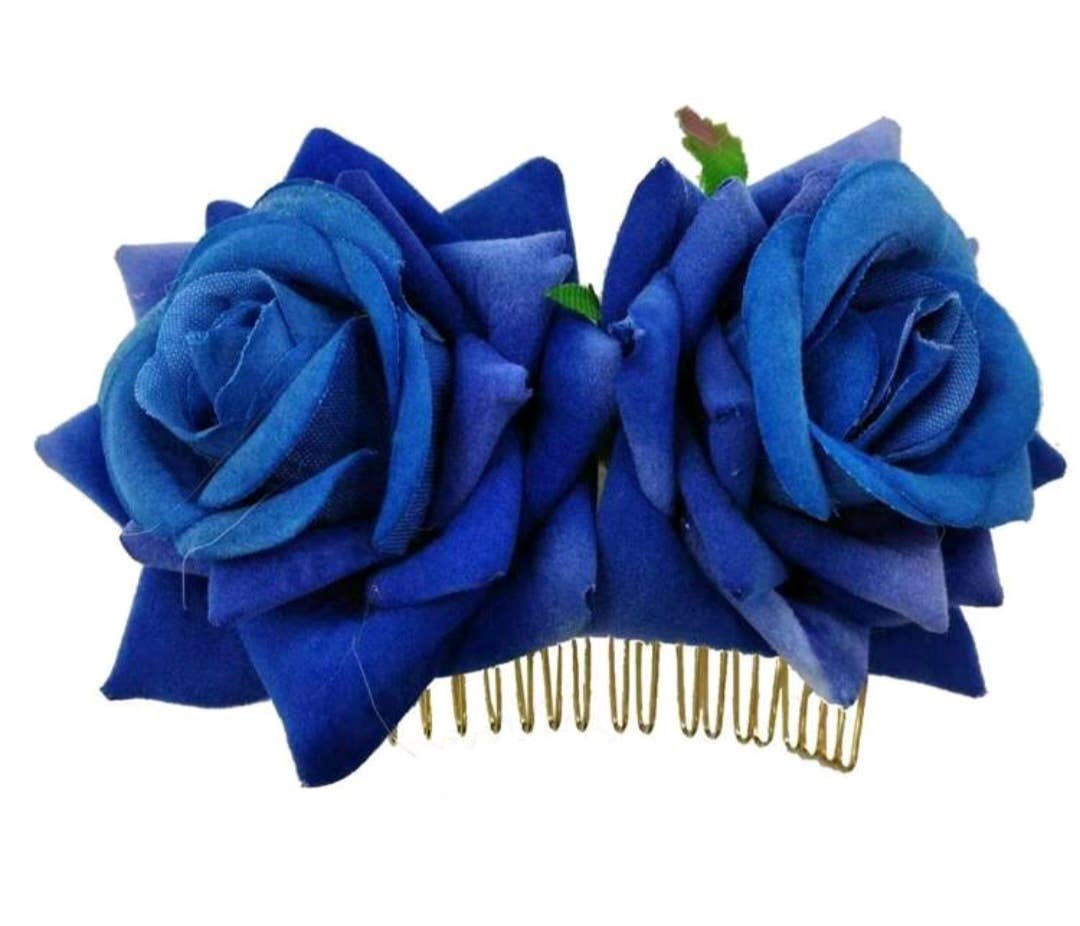 Wild & Free - Vendita all'ingrosso Forcine per capelli - Bella peineta sevillana in stile flamenco con rose7