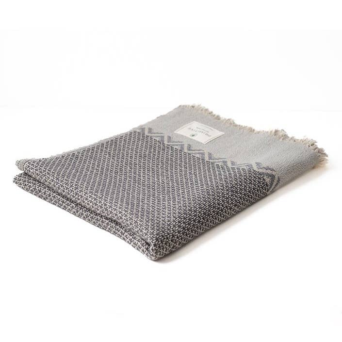 Primitive - Wholesale Throw Blanket - Dolcetto Linen Plaid Throw Blanket W019