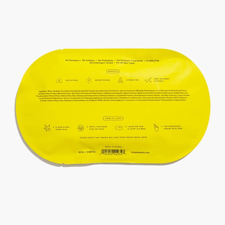 LOOPS - Vendita all'ingrosso Maschera viso - Maschera singola Sunrise Service