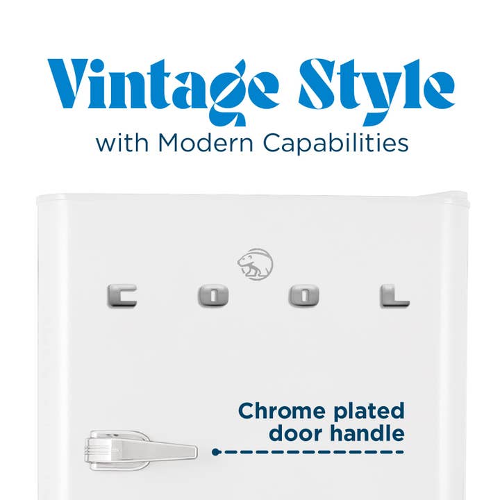 Equity Brands - Wholesale Portable/Mini Fridge - Commercial Cool 4.7 Cu. Ft. TM Retro Refrigerator,White1
