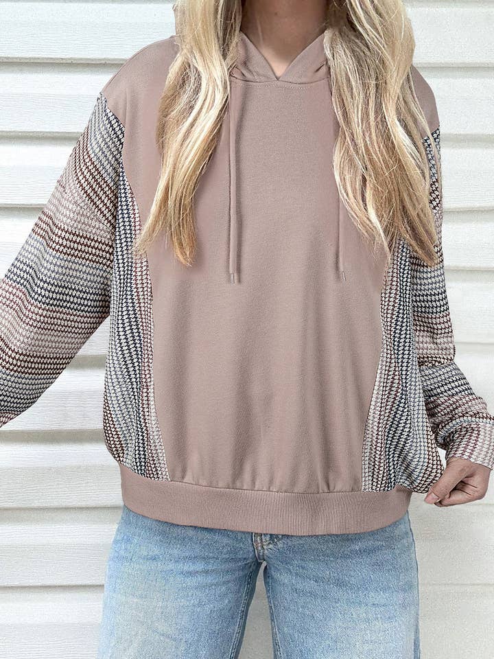 DUNE Colorblock Patchwork Baggy Hoodie for wholesale by Lovesoft