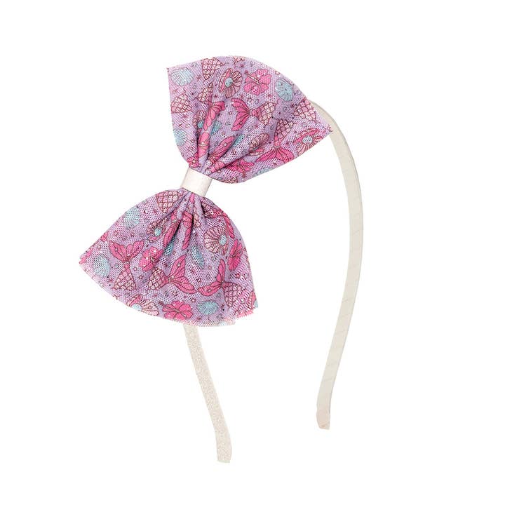 Fiocco in tulle a spruzzo di sirena - Fascia estiva per bambini - Fiocchi per capelli per la vendita all'ingrosso da parte di Sweet Wink