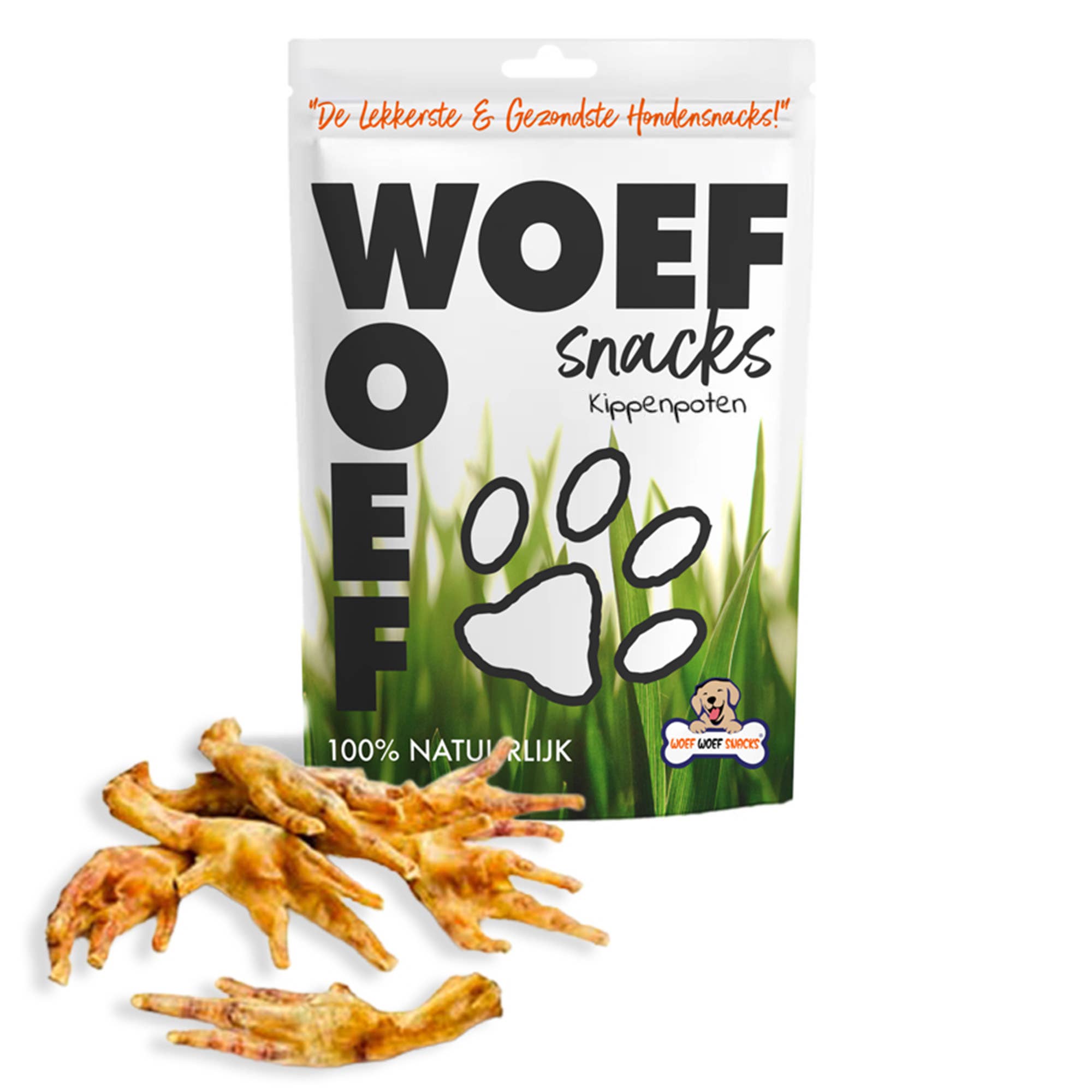 Woef Woef Snacks - Wholesale Pet Treats - Dog - Kippenpoten0