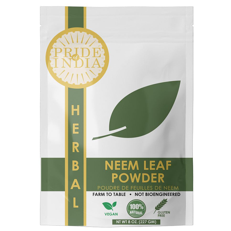 PRIDE INDIA BRANDS - Wholesale Herbs - Natural Neem/Margosa Herb Powder 8oz (227 gm)0