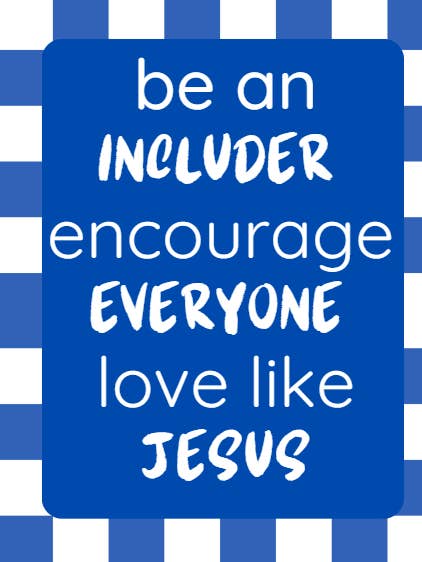 Seja um Inclusivo, Ame como Jesus por atacado de CYTA ART