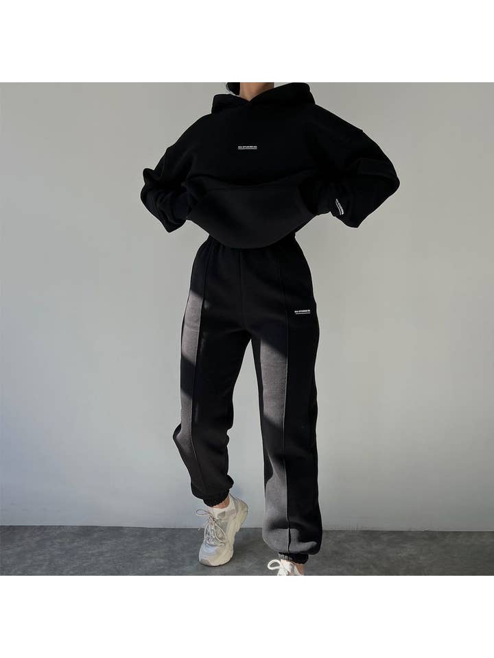 Lily Clothing - Wholesale Top & Pant Set (NOT Loungewear) - Women's - FLEECE FASHION THICK PANTS SPORT TWO-PIECE SET