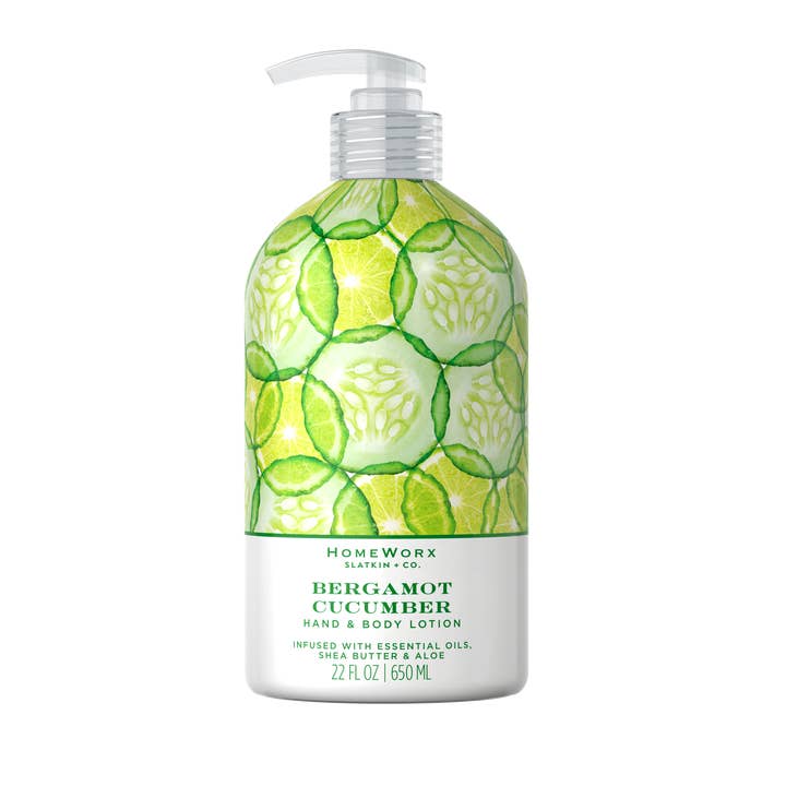 HomeWorx by Slatkin + Co. - Wholesale Hand & Body Lotion - Bergamot Cucumber 22 oz. Hand & Body Lotion