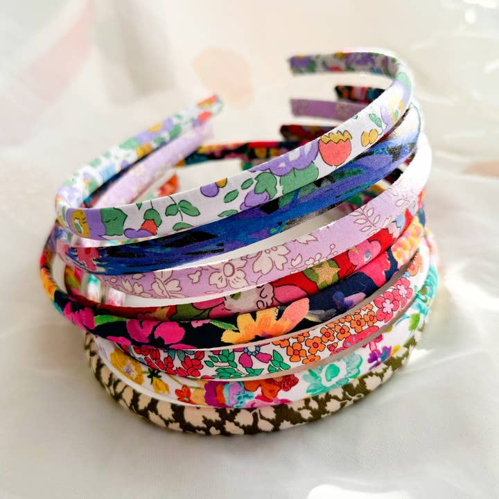 Slim Alice Band Headband for Women Kids Liberty London Print for wholesale by Nine Designs Ltd
