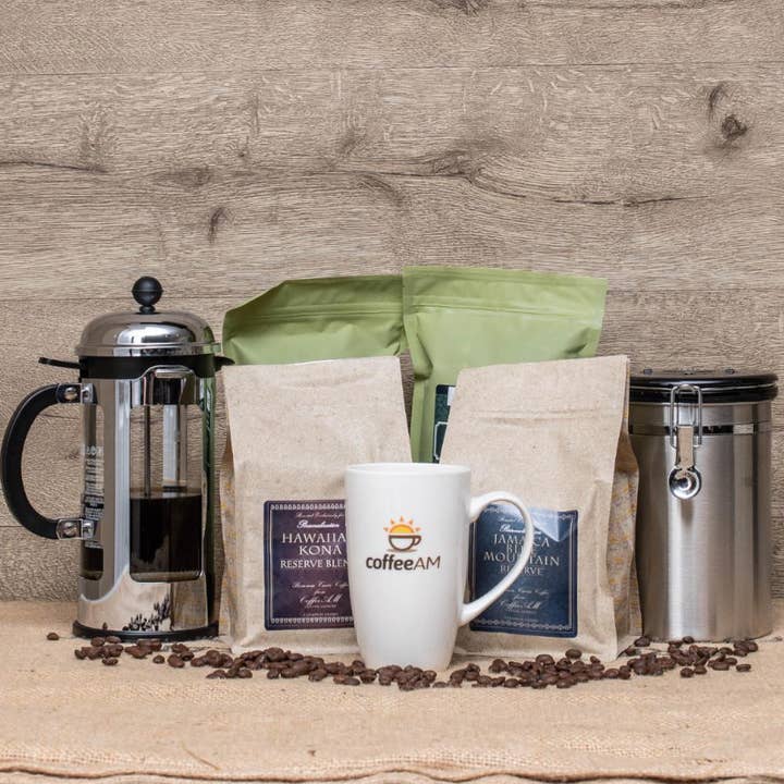 French Press Coffee & Tea Gift Set for wholesale by CoffeeAM