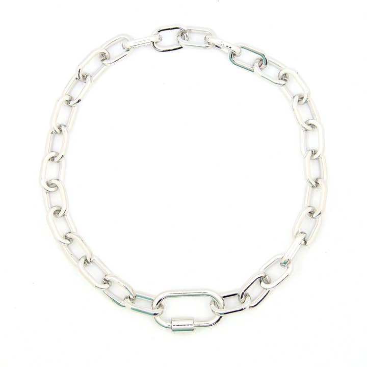 Woman Shops World - Wholesale Link & chain necklace - Luxe Link Enamel Chain Necklace, Assorted Colors10