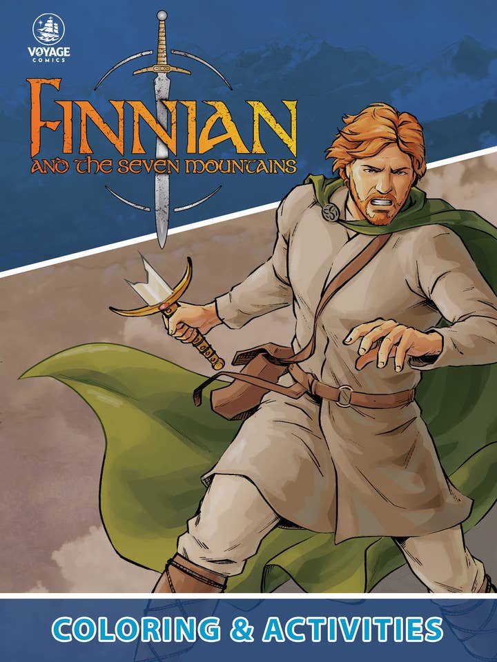 Finnian en het Kleur- en Activiteitenboek van de Zeven Bergen voor wholesale door Voyage Comics & Publishing
