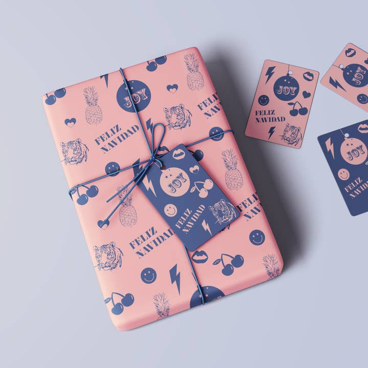 Emballage cadeau de Noël Feliz Navidad pour la vente par DOODLE MOO LTD