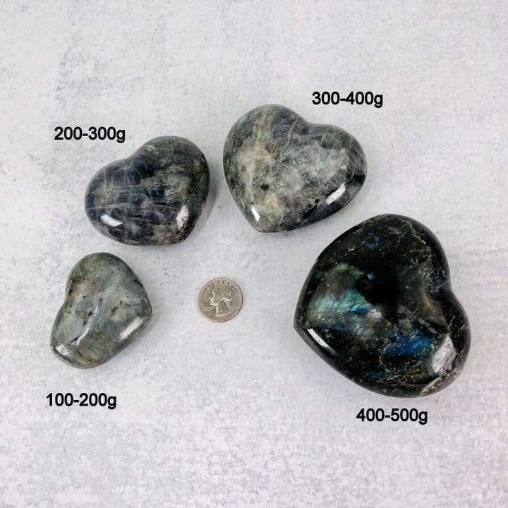 Rock Paradise - Wholesale Spiritual stone/crystal - Labradorite Polished Hearts - Heart Shaped Stone - By weight2