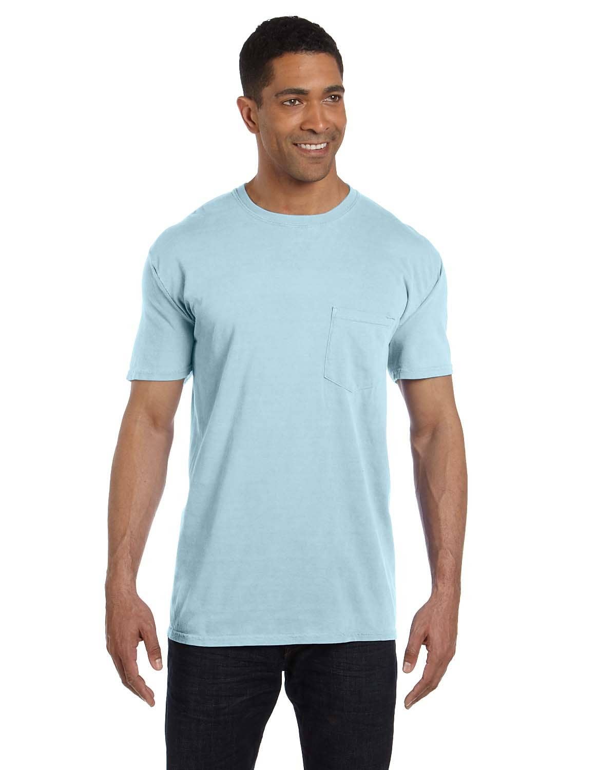 Total Apparel - Wholesale T-Shirt - Unisex - Comfort Colors Garment-Dyed Pocket Blank T-Shirt | 6030CC37