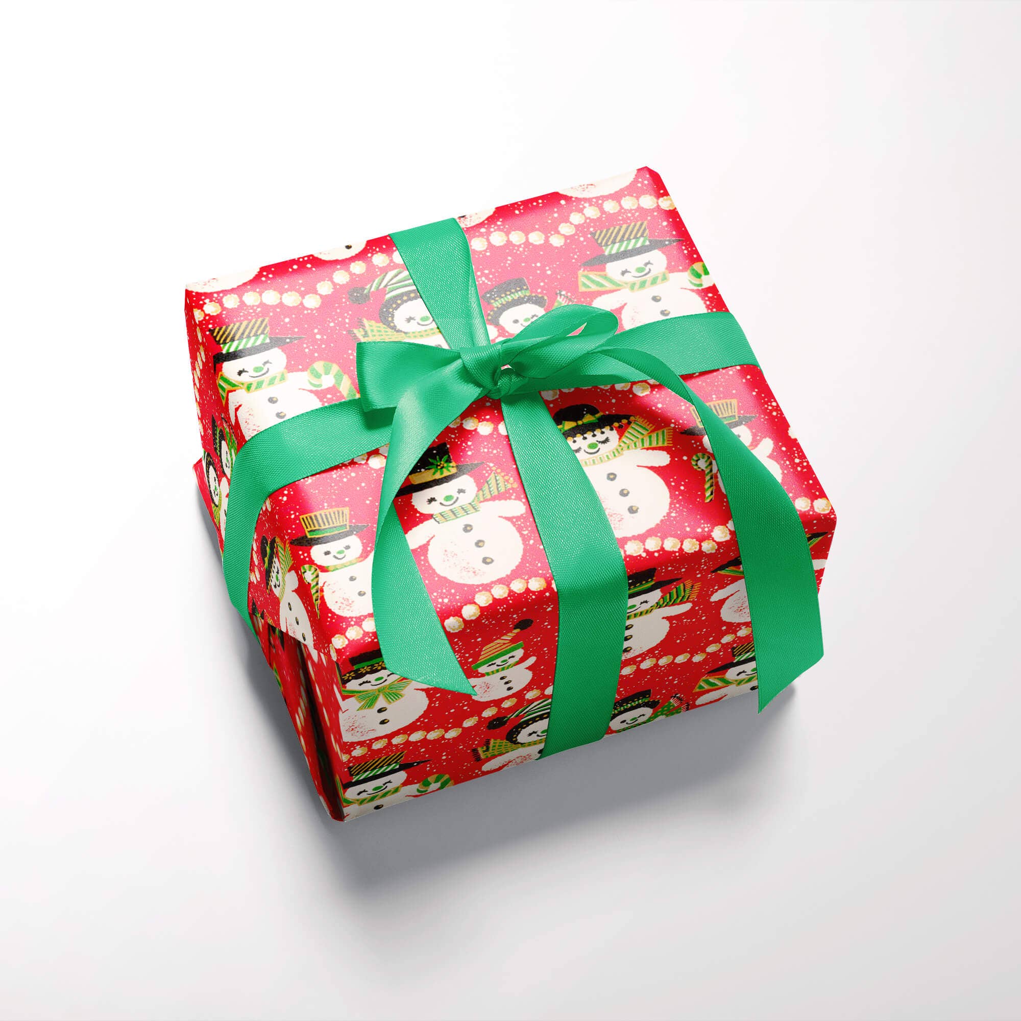 Dean Morris Cards - Wholesale Flat Wrap - Retro snowman Gift Wrap3