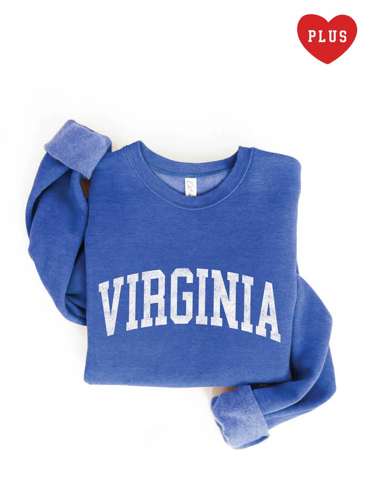 Sweatshirt Gráfica VIRGINIA Plus por atacado de OAT COLLECTIVE