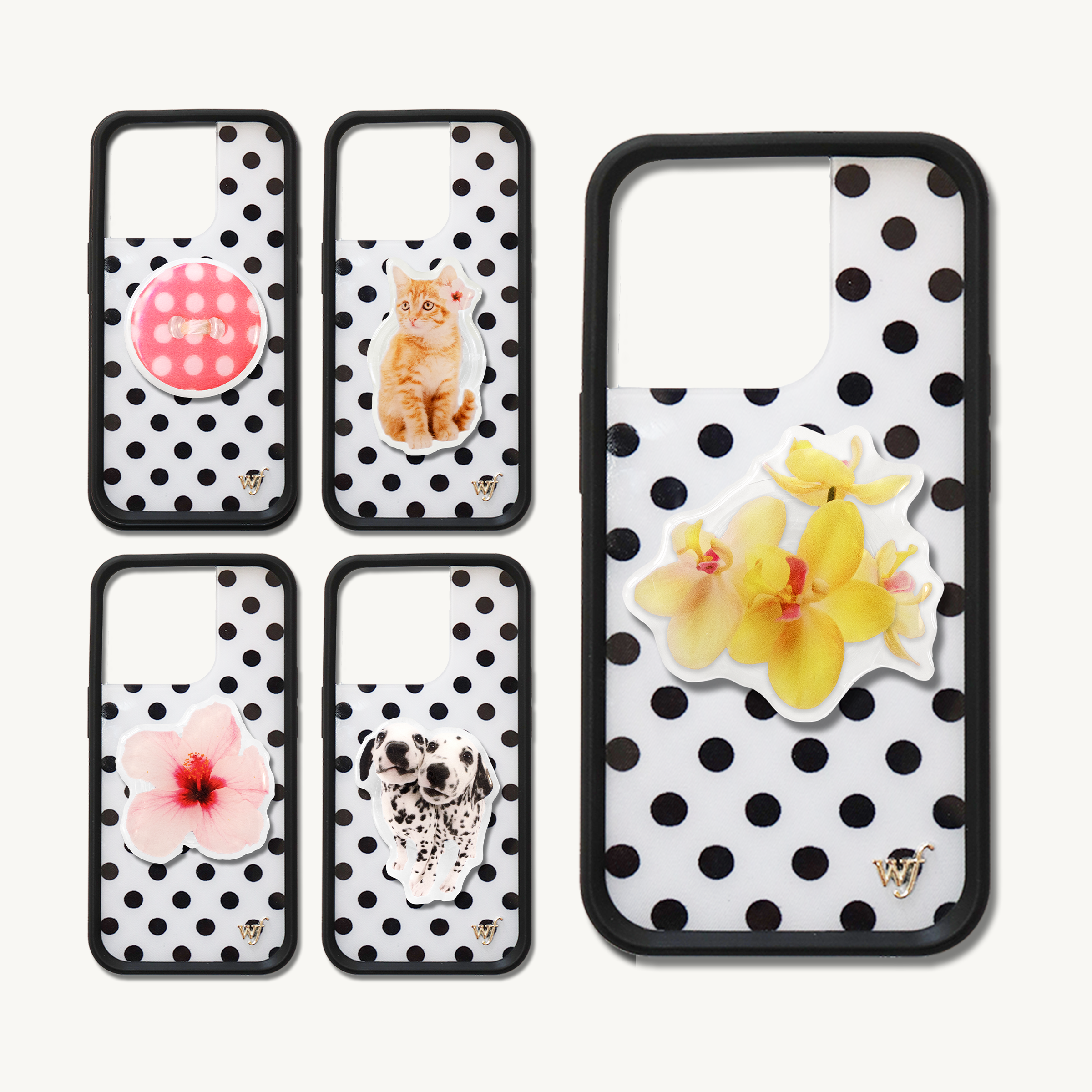 Unlucky Wishes - Wholesale Phone Grip - Pop Socket Phone & Kindle Grip | Yellow Orchid Flower3