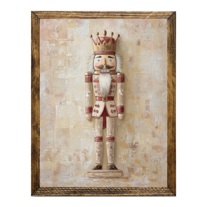 ARTISTIC SERIES NUTCRACKER ART- GOLD RED ART for wholesale by Jarmz Designs