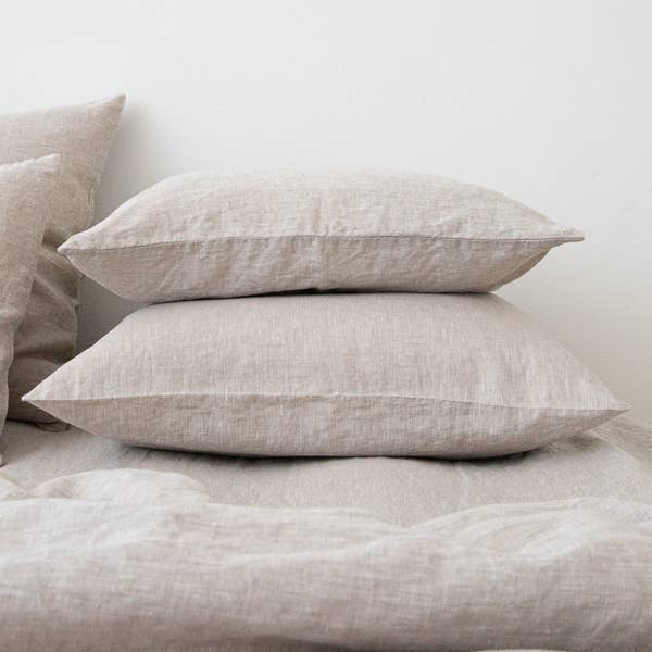 LinenMe – wholesale Bedding pillowcase/sham – Linen Pillow Case Natural Crushed1