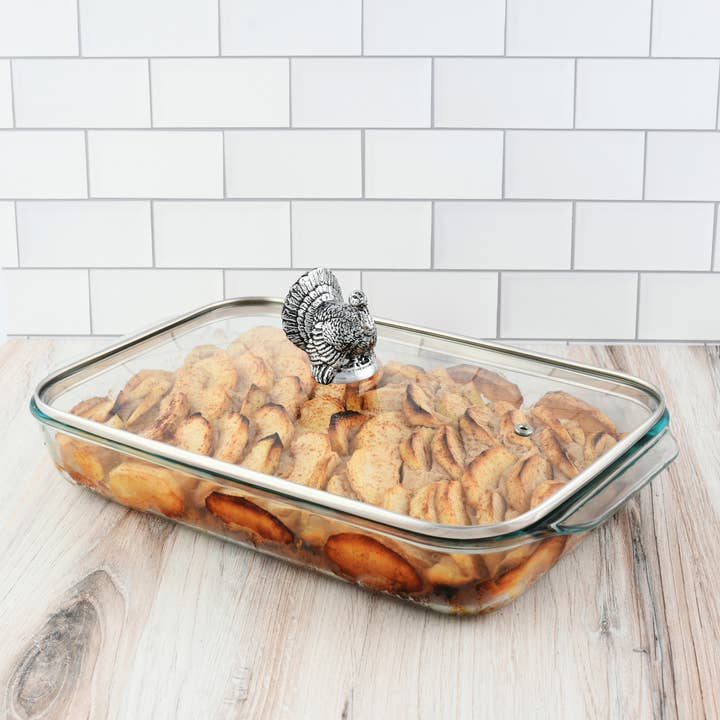 Arthur Court – Engroshandel Bageform – Kalkun Låg med Pyrex 3 kvart bagning parabol3