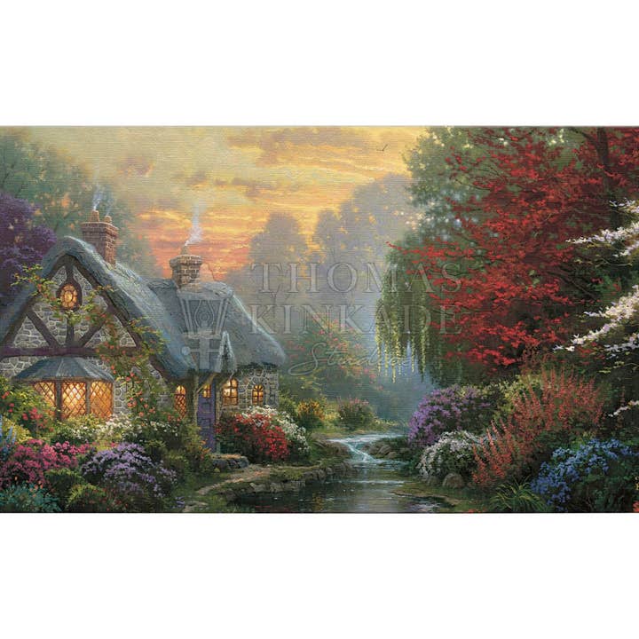 A Quiet Evening - 16" x 31" Gallery Wrapped Canvas for wholesale by Art Brand Studios