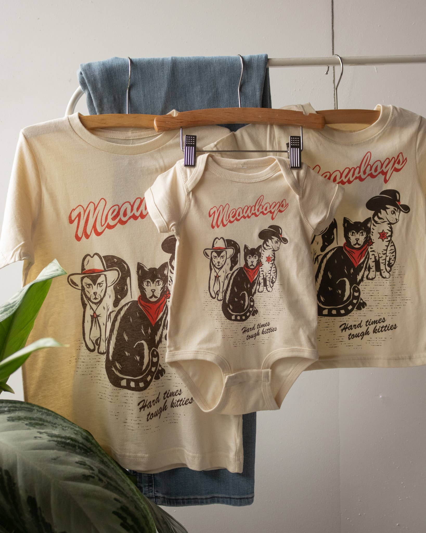 Shop Good - Vente T-shirt sérigraphié – enfant - T-shirt Meowboys Western pour enfants8