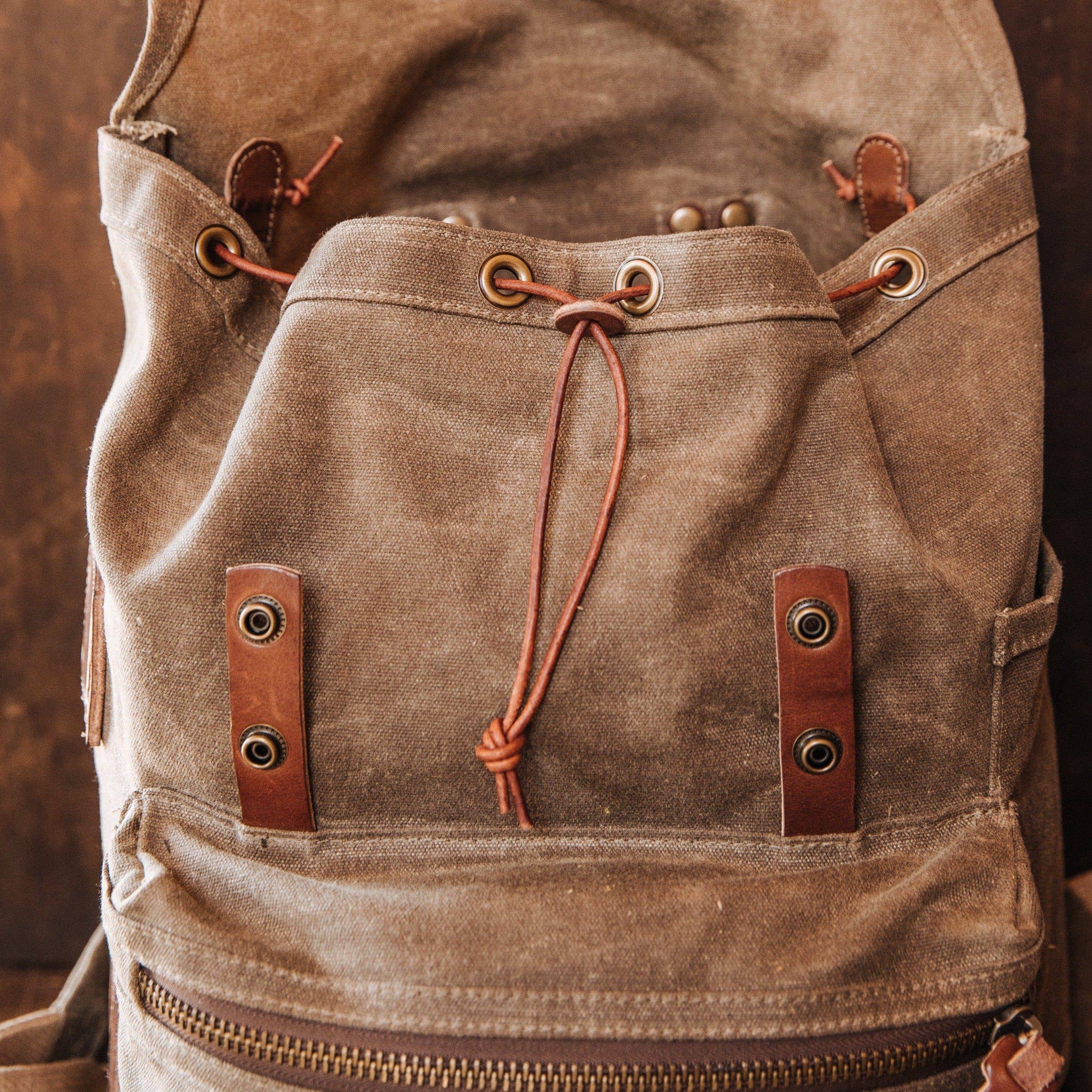 Bradley Mountain - Wholesale Backpack - Unisex - Muir Pack - Waxed Canvas Backpack5