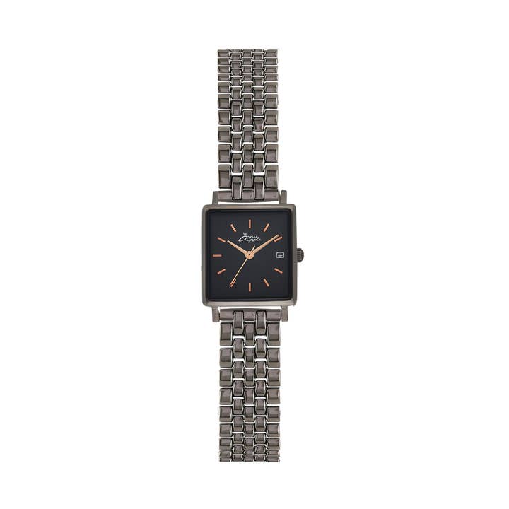 Quaintrelle Square Rose Gold/Gunmetal Link 22*24mm for wholesale by BERMUDA WATCH COMPANY