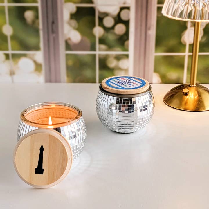 Bougie Vida - Wholesale Jar/Filled Candle - Disco Ball Soy Candle - 10 oz1