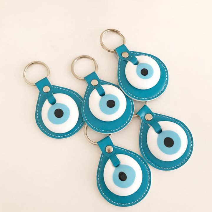 Evileyefavor - Wholesale Keychain – Women's - Evil Eye Elegant Leather Keychain5