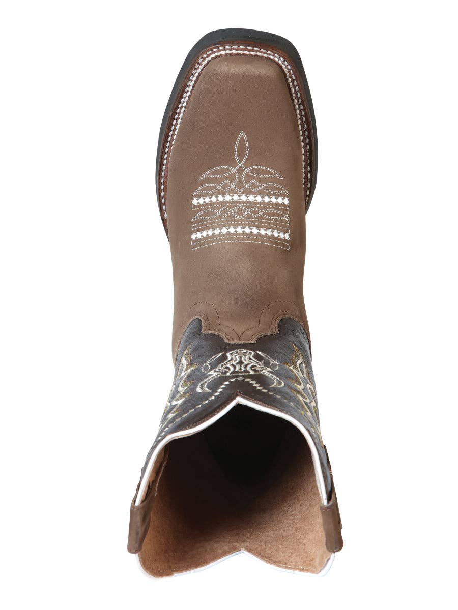 El General Western Wear – Engroshandel Cowboystøvler - Herre – El General Rodeo-støvle - Nobuck Camel 511133