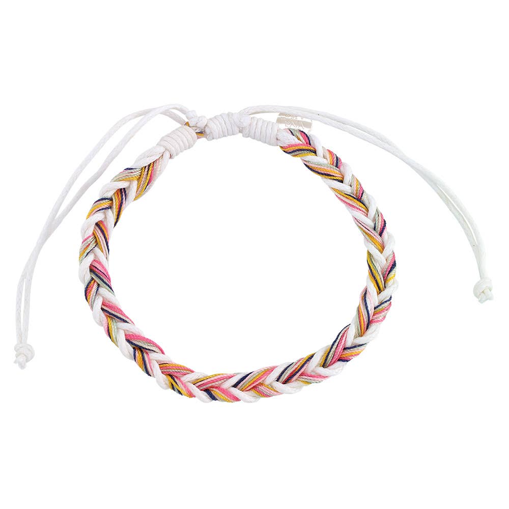 World End Imports Jewelry & Gifts - Wholesale Woven/Braided Bracelet - BR Linen & Nylon Fishtail Braided  5
