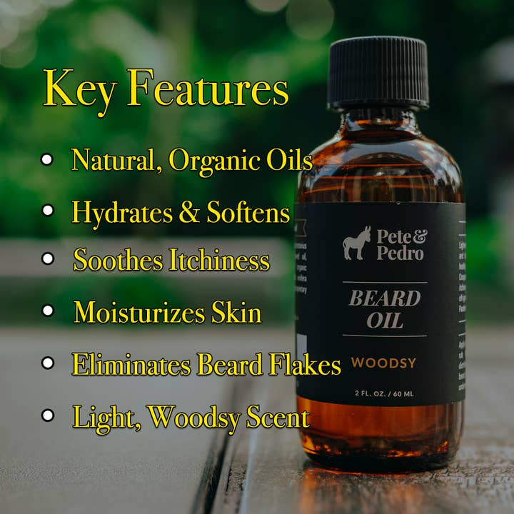 Pete & Pedro - Wholesale Beard Styling Product - Pete & Pedro Natural Blend Woodsy Beard Oil