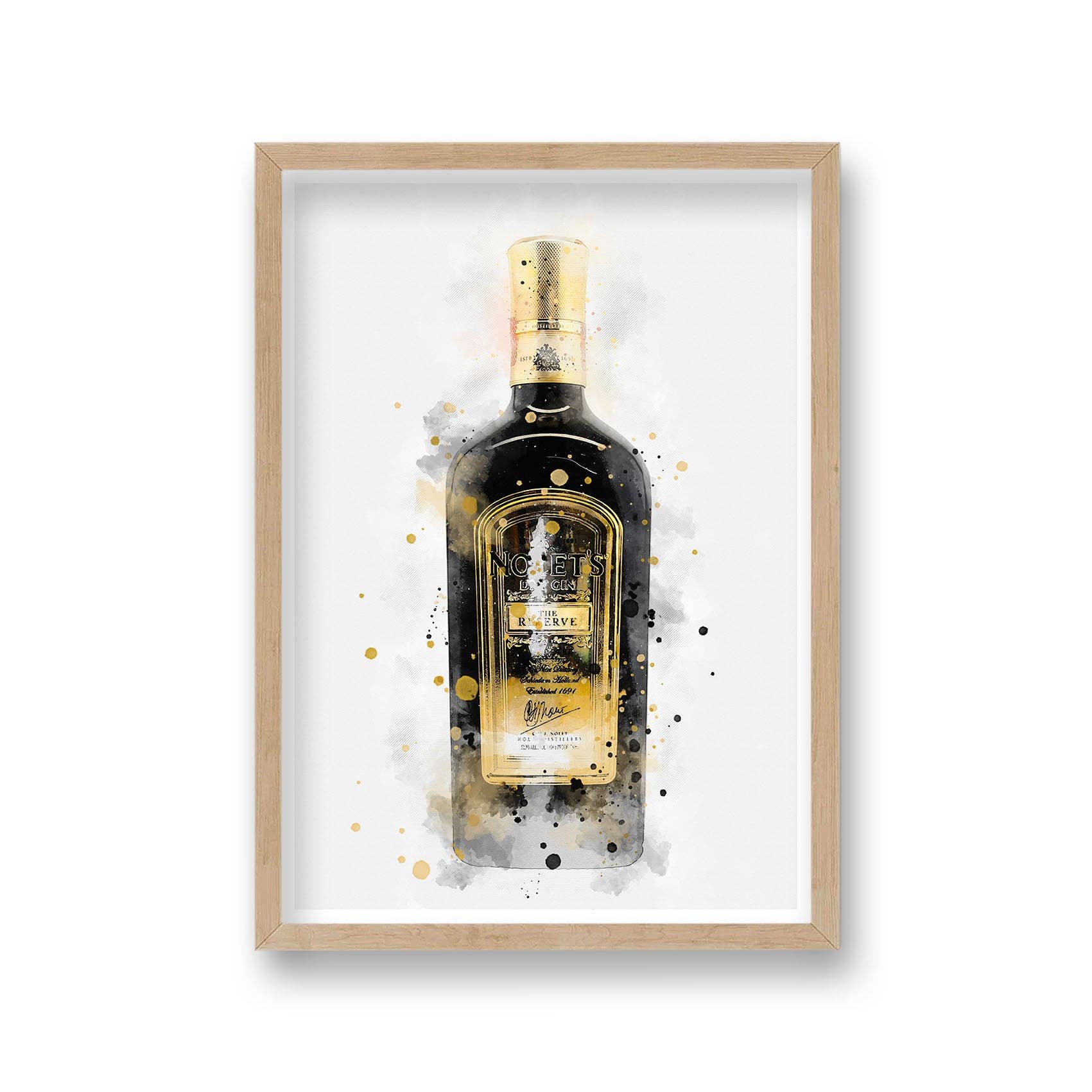 Gallery Print and Art – wholesale Art print – Gin Graphic Splash Print Nolets Inspired2