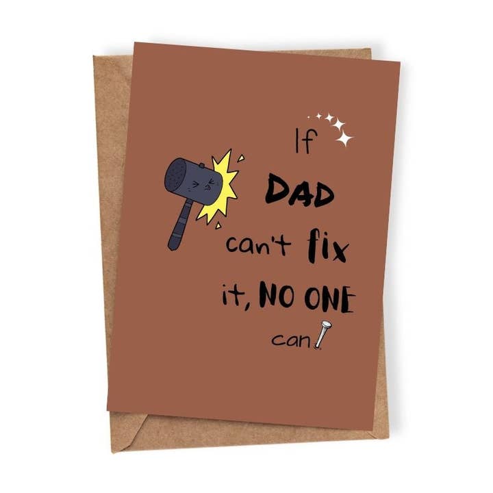 If Dad Can't Fix It, No One Can Greeting Cards for wholesale by Aire Avenue
