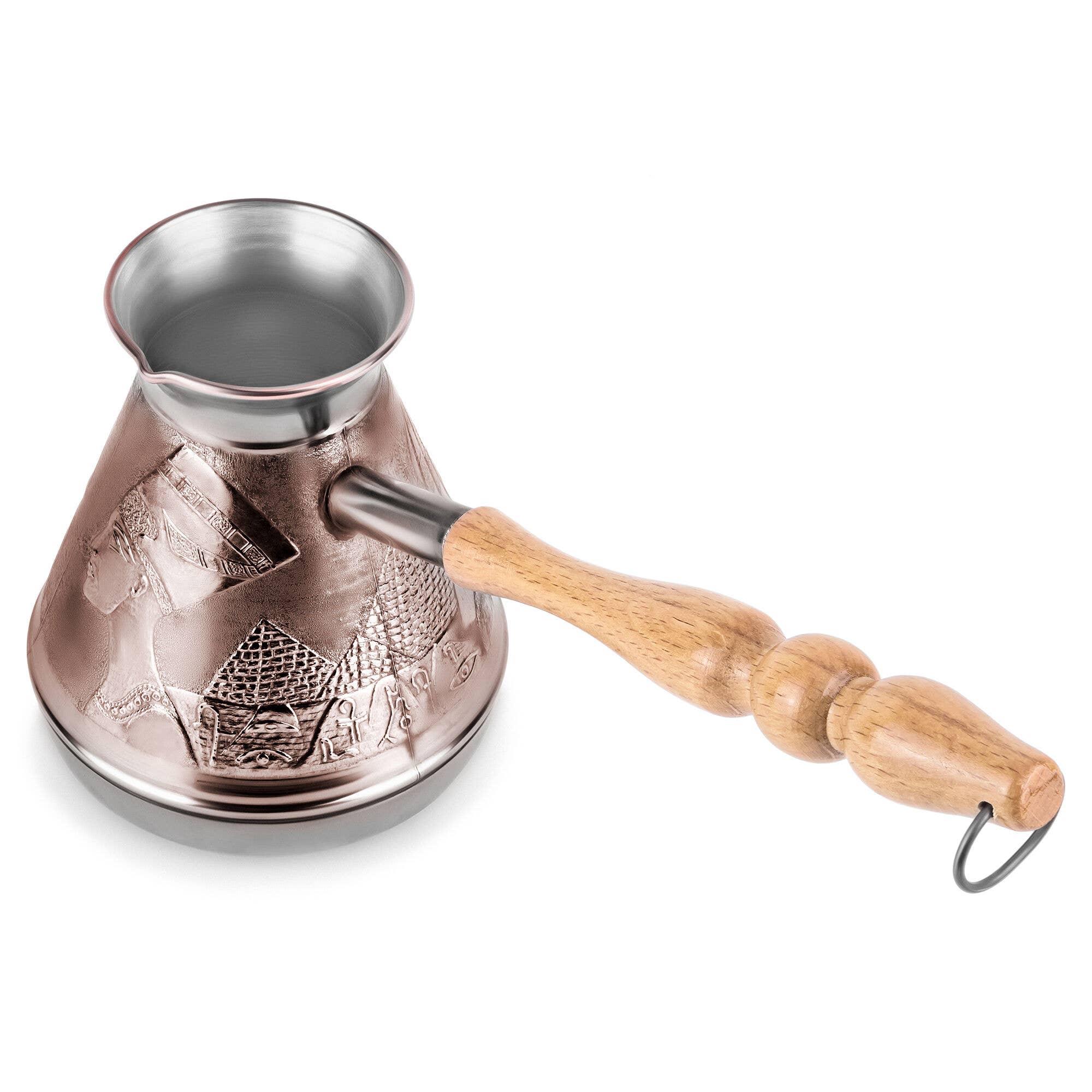 STP - Wholesale Tea Pot - Large Sphinx Copper Turkish Coffee Pot 23.7-oz1