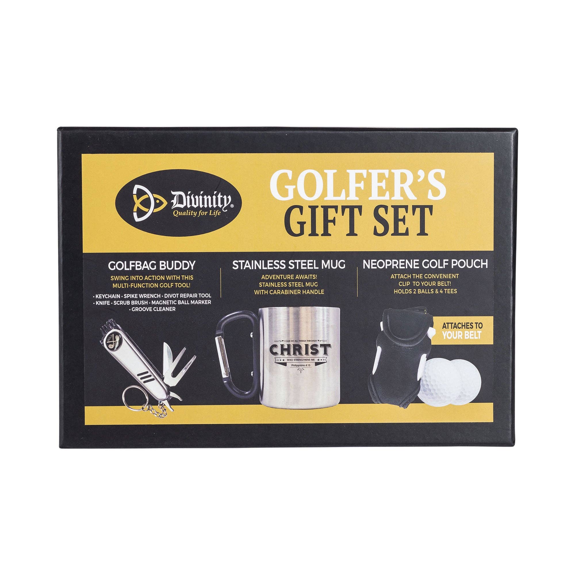 Divinity Boutique - Wholesale Sporting Accessories - Golfers Gift Set: I Can Do All Things - Philippians 4:134