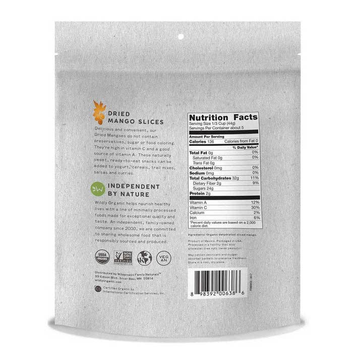 Wildly Organic - Wholesale Dried/Dehydrated Fruit - Organic Sliced Mango