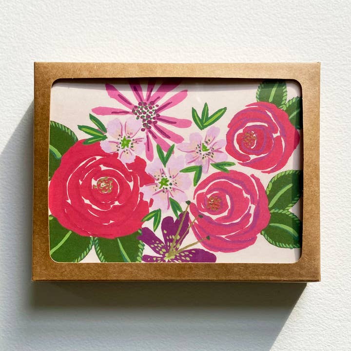 Magenta rozen box set voor wholesale door LLUBAV CO.