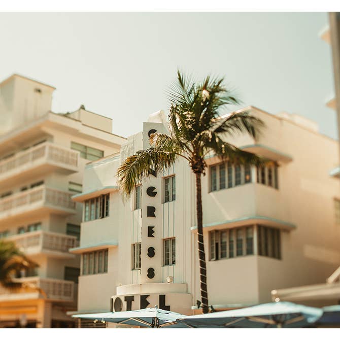 Miami: Congress Hotel - Modern Fine Art Photograph for wholesale by Alicia Bock Print Shop