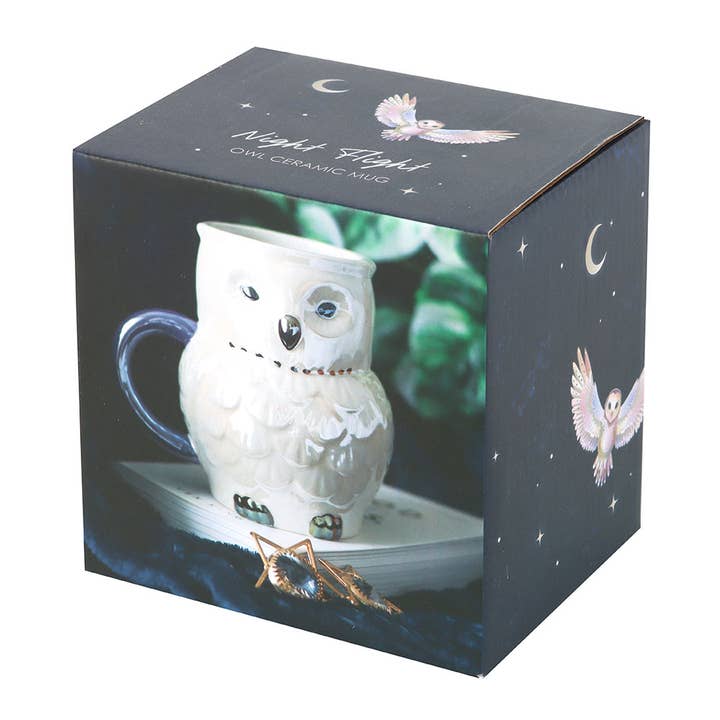 Something Different Wholesale - Wholesale Coffee Mug - Iridescent Owl Mug