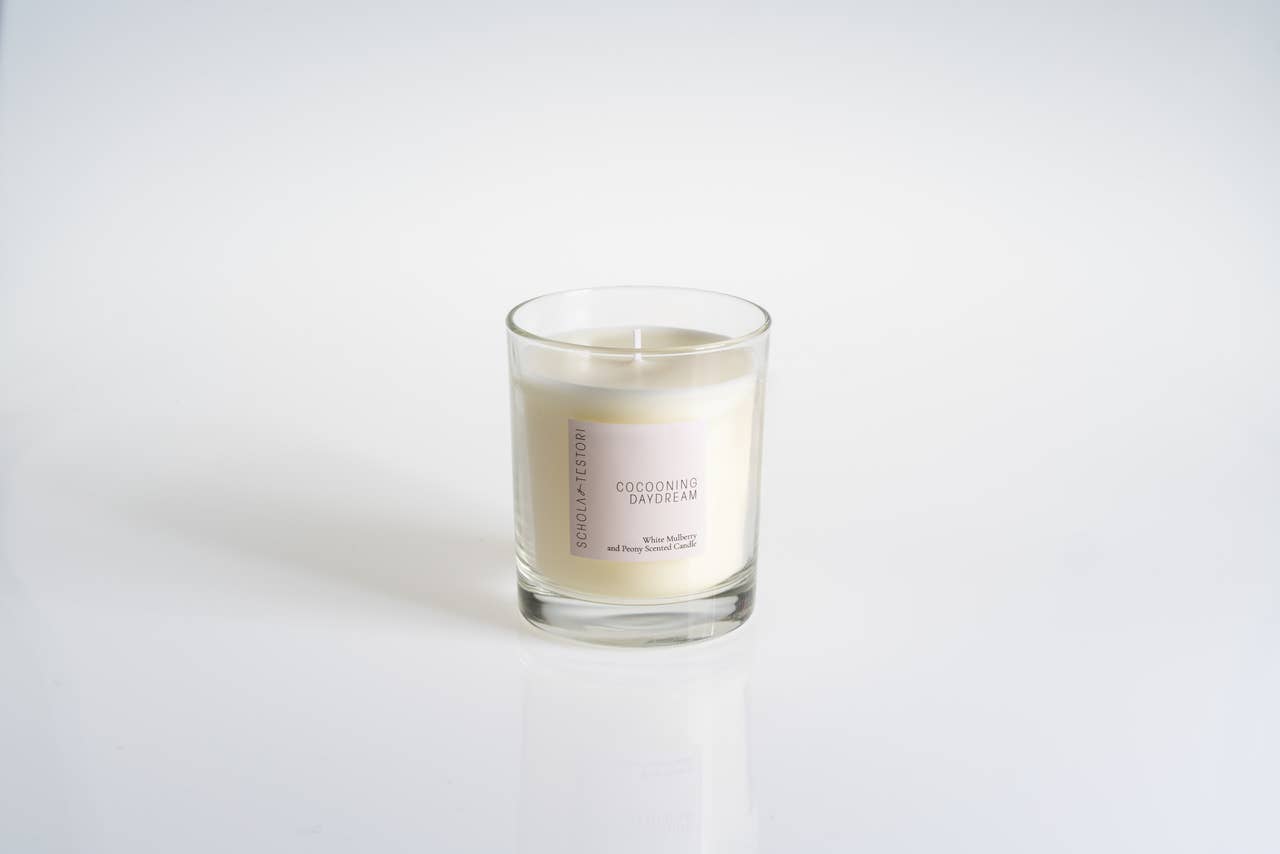 Schola Testori – wholesale Jar/filled candle – Scented Candle Cocooning Daydream White Mulberry & Peony1