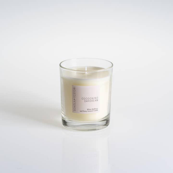 Schola Testori – wholesale Jar/filled candle – Scented Candle Cocooning Daydream White Mulberry & Peony1