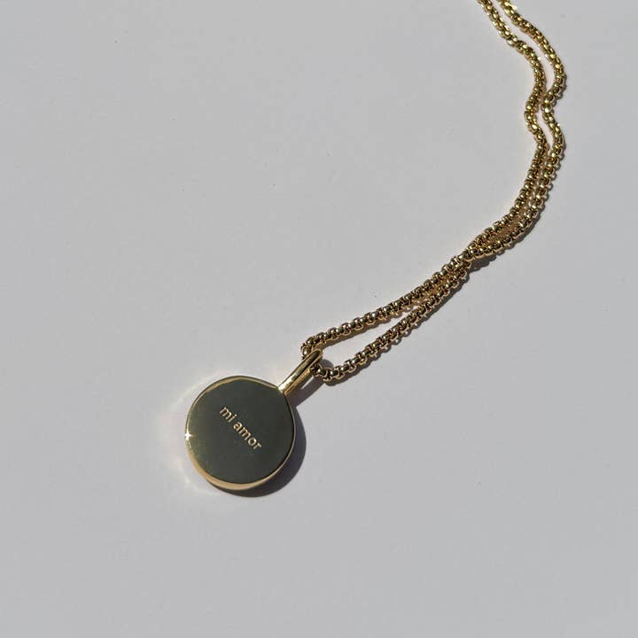 Namaste Jewelry - Wholesale Pendant/Charm Necklace - Mi Amor Necklace- Gold4