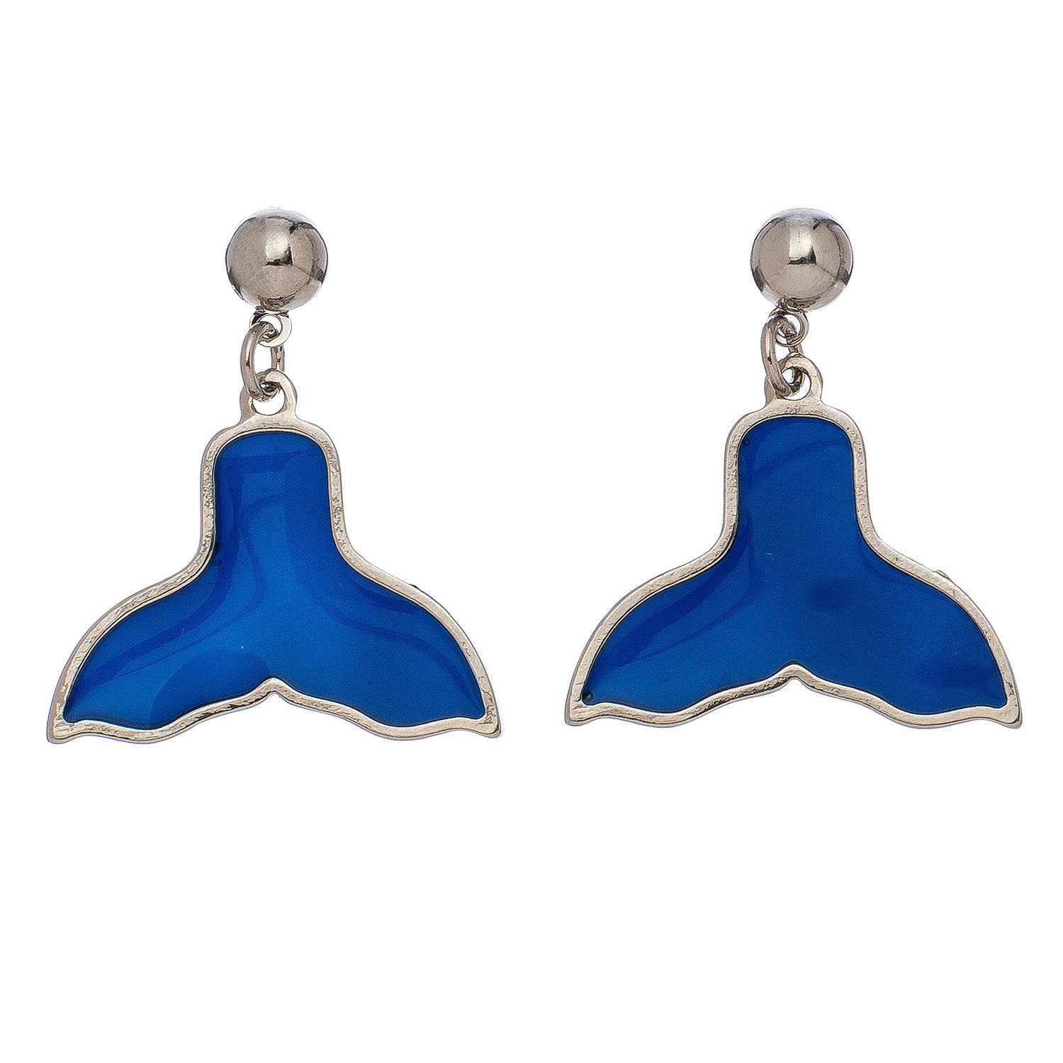 Elsie & Zoey - Vente Boucles d'oreilles pendantes - Boucles d'oreilles pendantes en vitrail, bijoux de plage à thème marin0