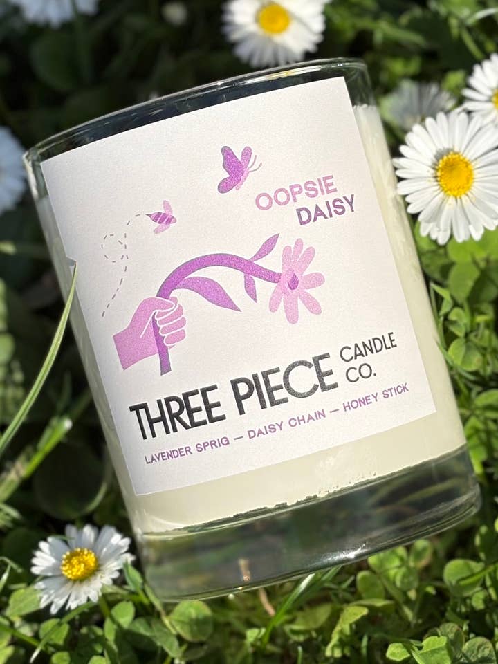 Oopsie Daisy for wholesale by Three Piece Candle Co.