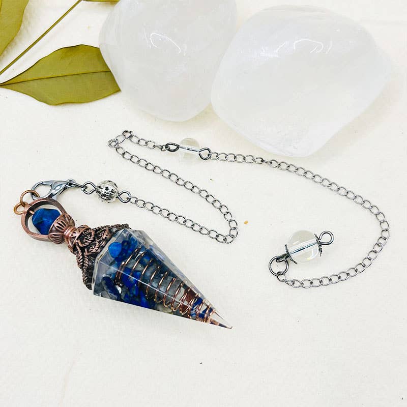 GemMeet - Wholesale Spiritual Stone/Crystal - Lapis Lazuli Purification Pendulum6