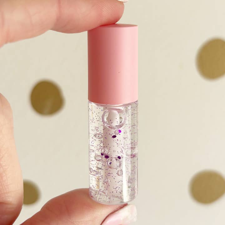 Purple Sparkle Teeny Lip Gloss for wholesale by Live Sweet
