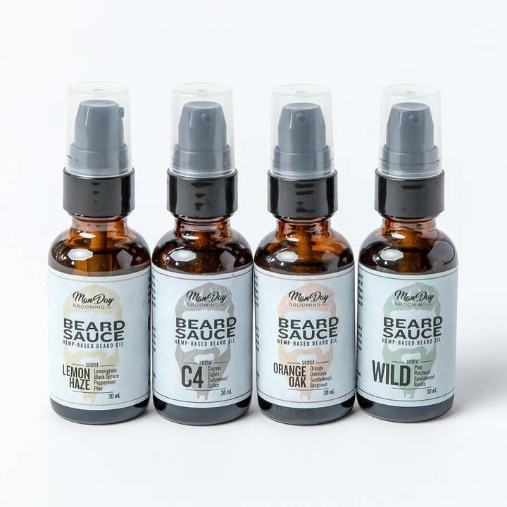 BEARD SAUCE - Hemp Beard Oil for wholesale by Manday Grooming